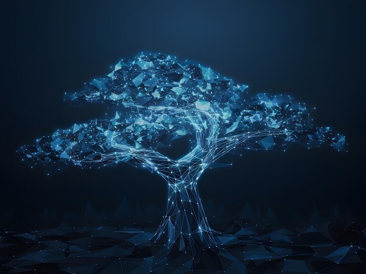Photo a tree with the word tree on it