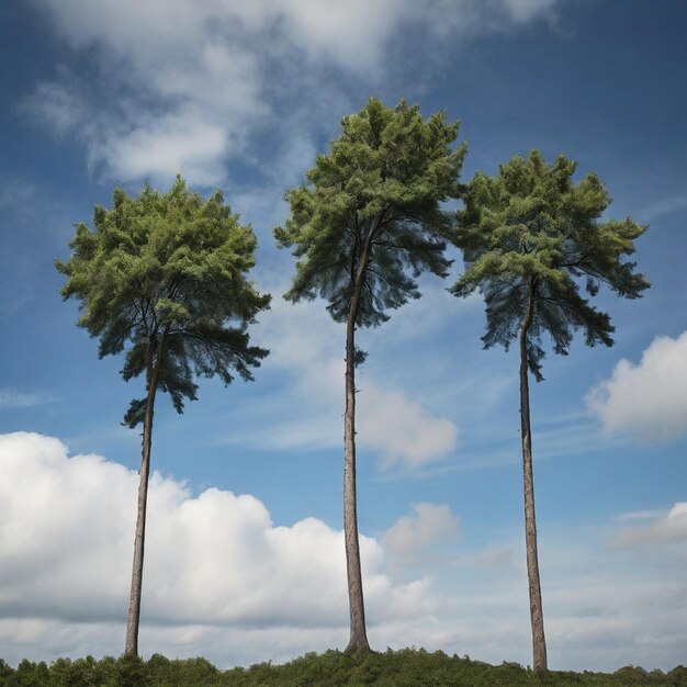 Trees against sky