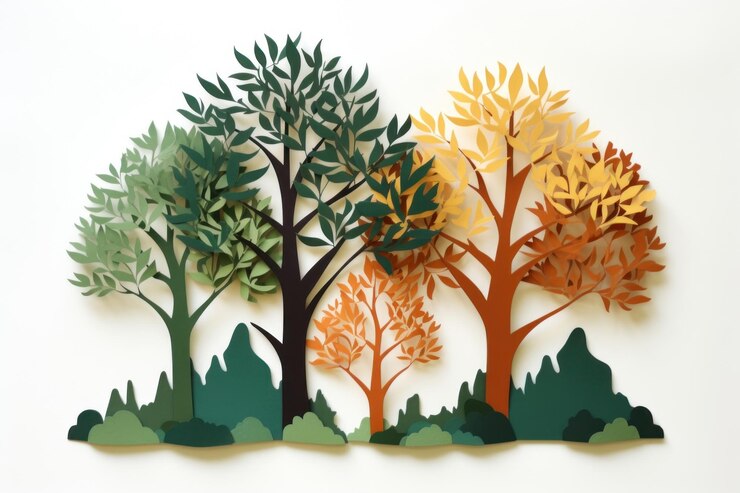 Photo trees painting plant craft