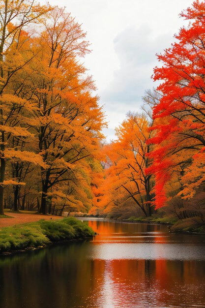 Trees that are next to a body of water