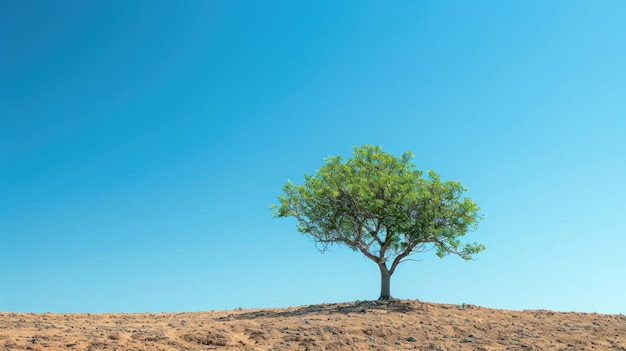 A Trees Triumph in the Arid Expanse