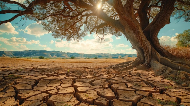 A Trees Triumph in the Arid Expanse