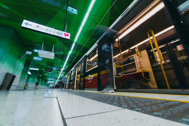 Trein op het metrostation