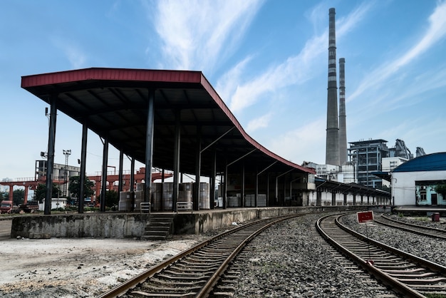 Trein vracht - Lading spoorweg industrie