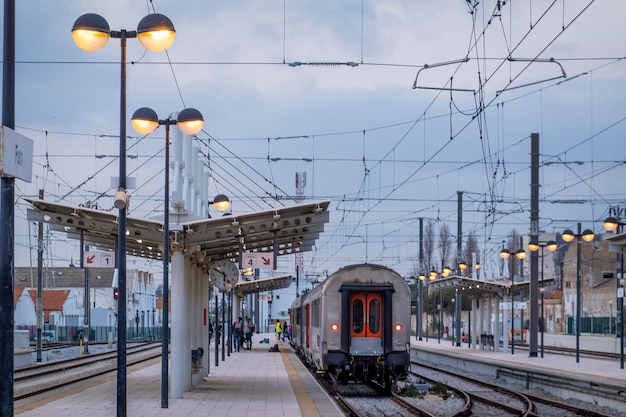 Treinstation in de stad faro