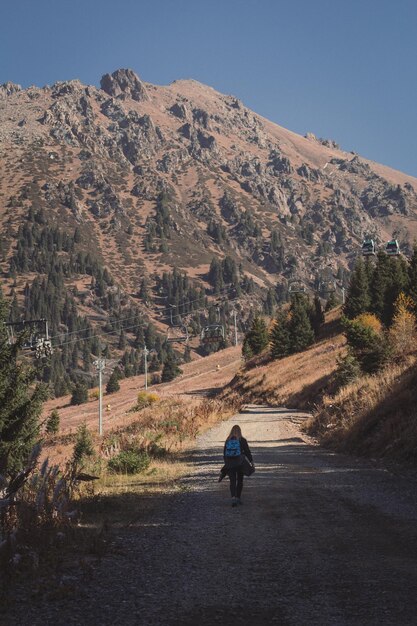 Trekking in carpathian mountains scenic photography