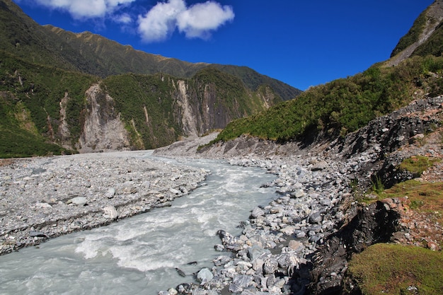 Trekking to Fox Glacier, New Zealand