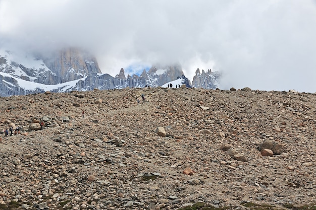 Trekking naar Fitz Roy, El Chalten, Patagonië, Argentinië