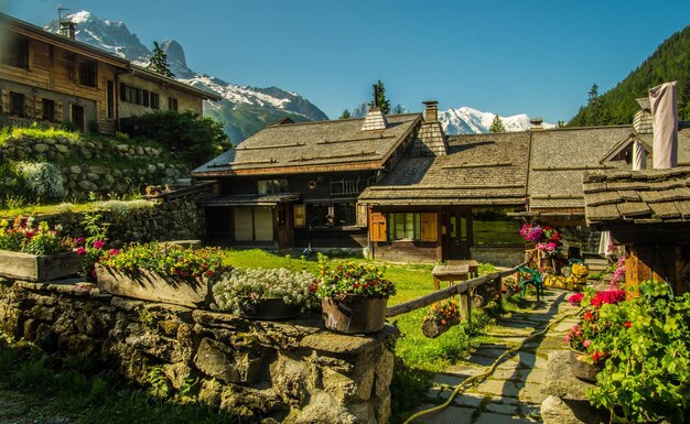 Foto trelechamp a chamonix in alta savoia in francia