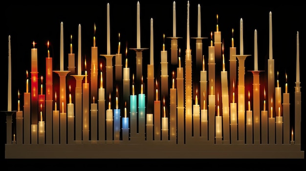 Photo trend candle chart