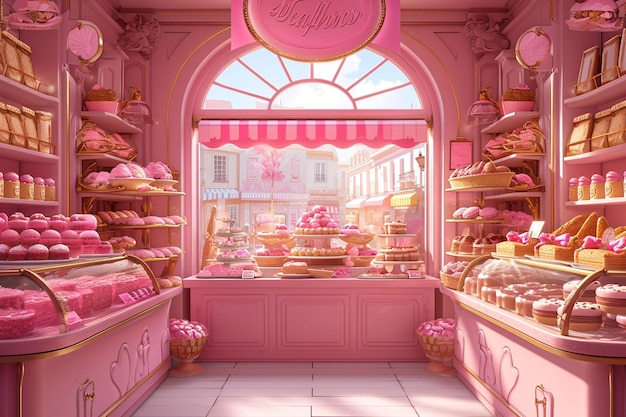 A trendy bakery shop