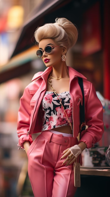 Trendy Barbie-outfit