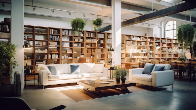 Trendy blur loft business