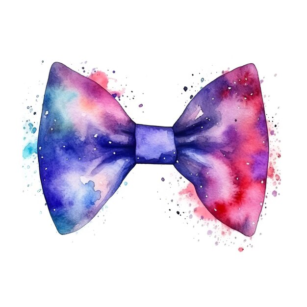 Trendy Bow tie Accessory Square Illustration