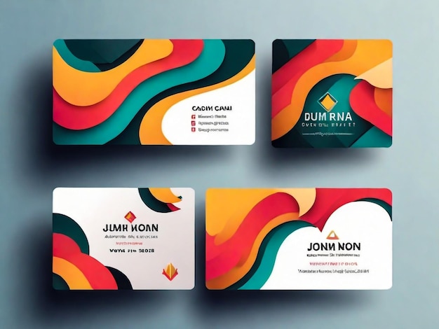 Trendy Business Card Design sjabloon Elegant Business Card Vector