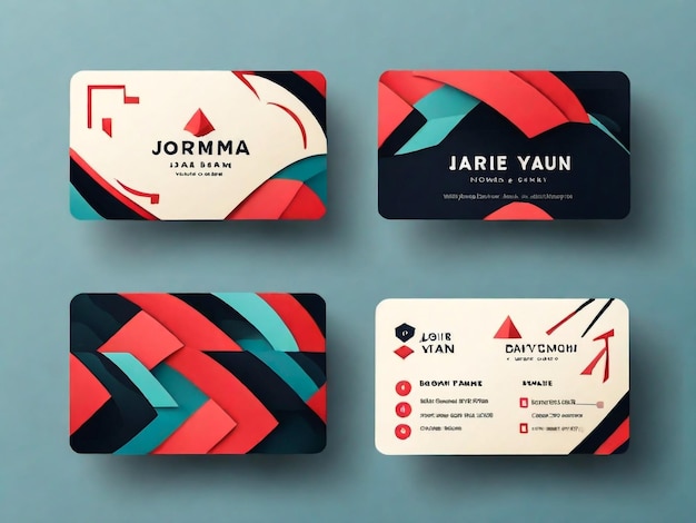 Foto trendy business card design sjabloon elegant business card vector