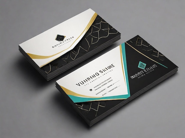 Trendy Business Card Design template Elegant Business Card Vector