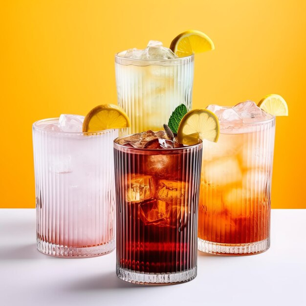 Trendy corrugated drink glasses