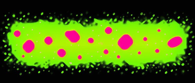 Photo trendy digital art background with neon spray paint in pink yellow and green