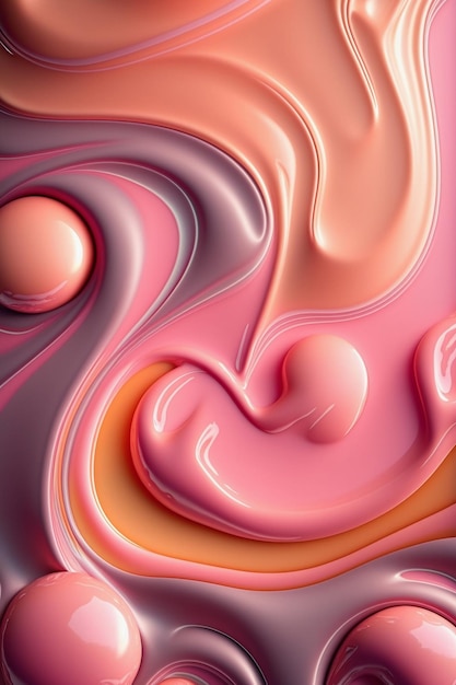 Photo trendy fluid background ai generative