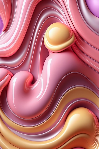 Trendy Fluid Background Ai generative