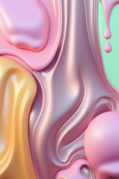 Trendy Fluid Background Ai generative