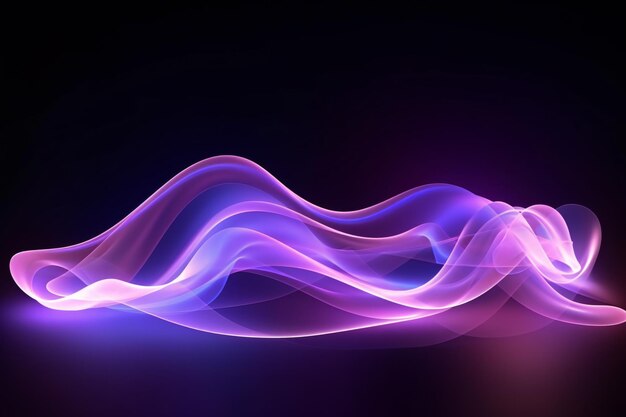 Trendy Glowing Motion Background Ai generative