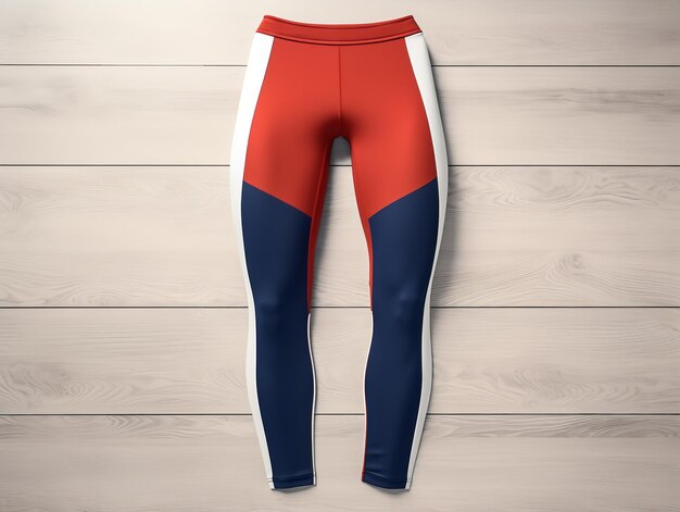 Photo trendy leggings mockup for fitness and fashion ai generated