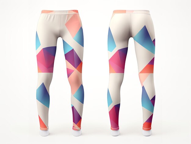 Foto mockup di leggings alla moda per il fitness e la moda generato dall'ai