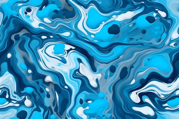 Trendy Liquid Seamless Pattern Ai generative