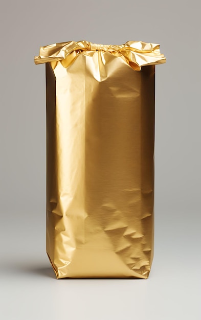 Trendy Metallic Foil Paper Bag Cylinder Shape Metallic Shades Foil Fashion packaging collections