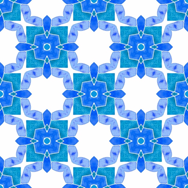 Trendy organic green border blue actual boho chic summer design organic tile textile ready amazing