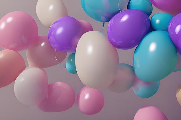 Trendy Pastel Balloons Perfect Decoration for CelebrationxA