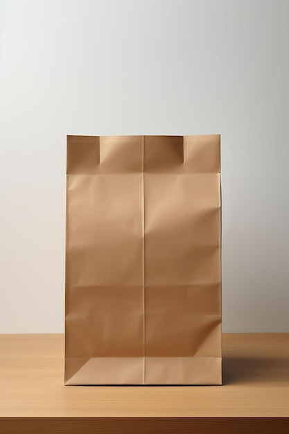 Foto trendy recycled kraft paper bag gusset shape natuurlijke uitstraling recycled fashion verpakkingscollecties