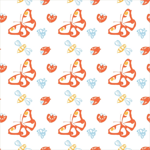 Trendy Seamless Floral Pattern in Vector