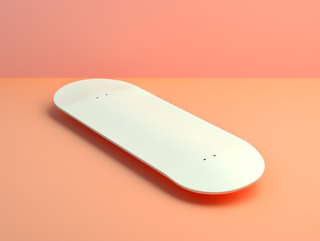 스포츠 및 라이프스타일 AI를 위한 트렌디한 스케이트보드 데크 모형 생성