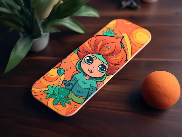 Trendy Skateboard Deck Mockup for Sports and Lifestyle AI Generated