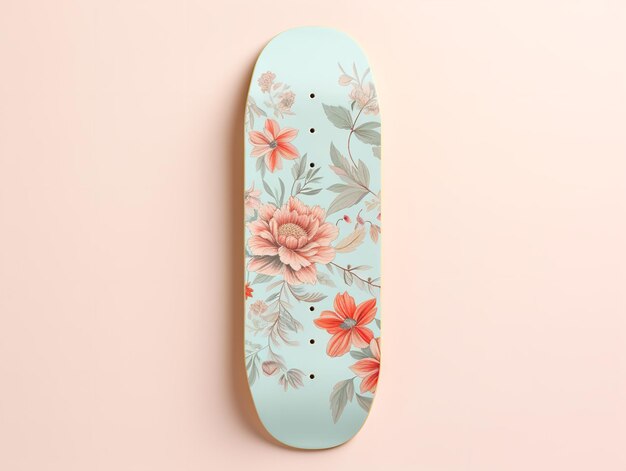 Trendy Skateboard Deck Mockup for Sports and Lifestyle AI Generated