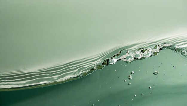 Фото Модный летний флаг природы дефокусированная жидкость акваминта цветная прозрачная поверхностная текстура воды