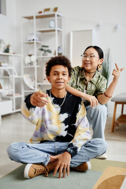 Trendy Teenageers at Home