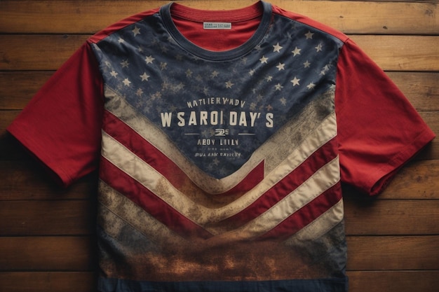 Photo trendy usa labor day t shirt design ar c