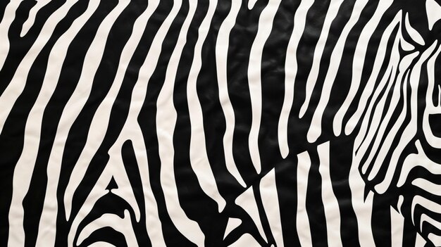 Foto sfondio di pelle di zebra alla moda generative ai