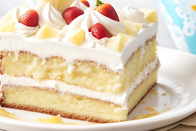 Tres Leches Pina Colada Cake