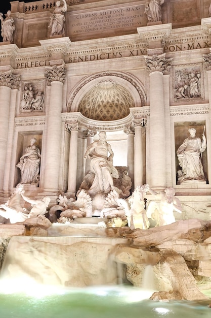 Trevi Fountain in Rome Italy