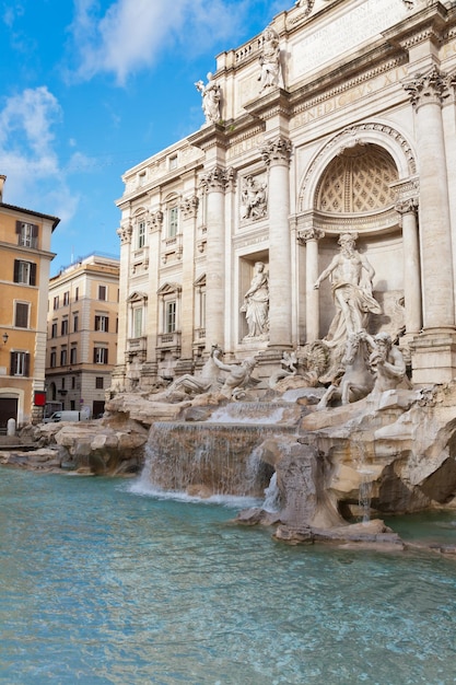 Photo trevi fountain in rome