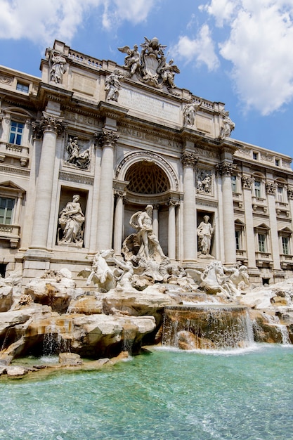 Foto trevifontein in rome, italië