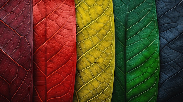 Tri color stalk leafs background