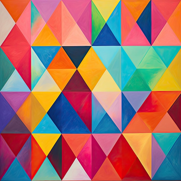 Triadic color triangles