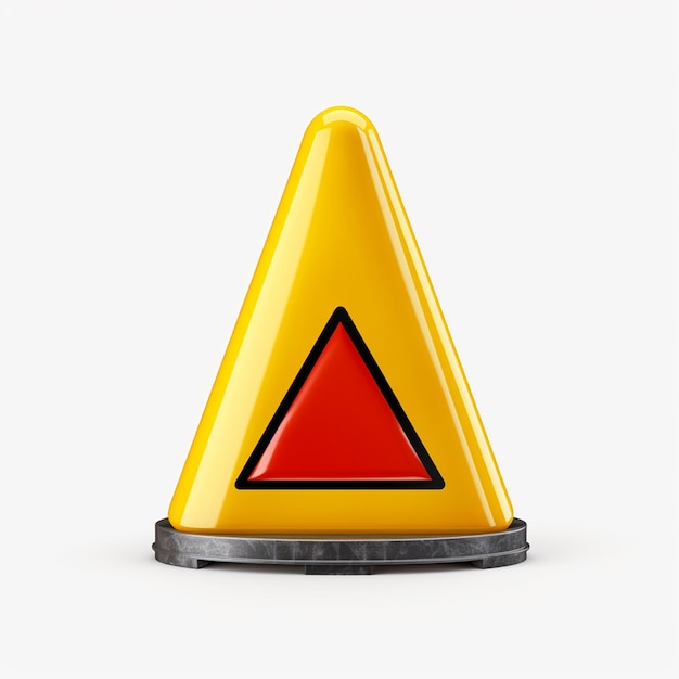 Photo triangle caution board with trafic cone illustration 35557646 vector art at vecteezy