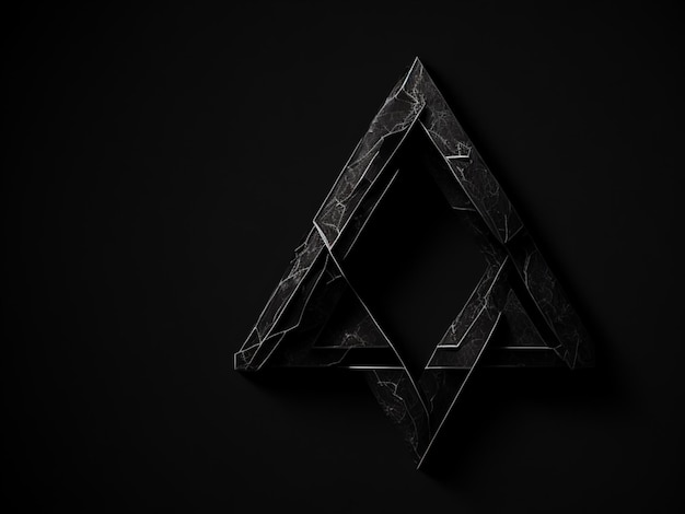 Triangle Geometry Black Background